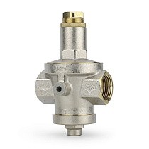 Регулятор давления DN 15-50 PN 16 мембранный никелированный под манометр VARMEGA купить в Ярославле | "Проконсим"