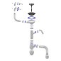 Сифон для мойки Unicorn В427Р, 40х50 гибкий отвод, 3 1/2'' х40 с отводом для стиральной машины, круглый и прямоугольный перелив купить в Ярославле | "Проконсим"