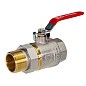 Кран латунный шаровый DN 32 PN 40 никелированный рычаг американка РИДАН BVR-FR 065B8306RG купить в Ярославле | "Проконсим"