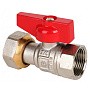 Краны латунные шаровые DN 15-20 PN 40 никелированные бабочка муфта-накидная гайка MVI BV.530 купить в Ярославле | "Проконсим"