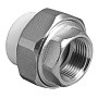 Муфта комбинированная ПП 20-1/2'' PN 25 разъёмная с внутренней резьбой белая VALFEX купить в Ярославле | "Проконсим"