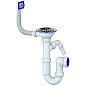 Сифон для мойки Unicorn Y430V, 3 1/2'' х40 без отвода, чаша из нержавеющей стали с отводом для стиральной машины, прямоугольный перелив купить в Ярославле | "Проконсим"