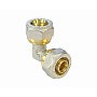 Угольники латунные для PEX труб DN 16-20 PN 10 обжимные никелированные Valfex VF.351.N купить в Ярославле | "Проконсим"