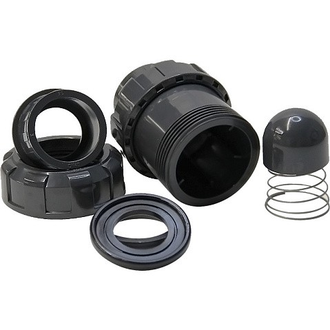 Клапан обратный пружинный НПВХ DN 50 уплотнение EPDM черный Aquaviva SHV050 купить в Ярославле | "Проконсим"