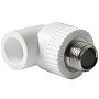 Угольник комбинированный ПП 20-3/4'' PN 25 с наружной резьбой белый Pro Aqua PA27010P