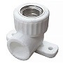 Угольник установочный ПП 25-1/2'' PN 25 с внутренней резьбой белый VALFEX 