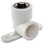 Угольник установочный ПП 20-1/2'' PN 25 с внутренней резьбой белый РТП 10797 купить в Ярославле | "Проконсим"