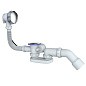 Сифон для ванны Unicorn S101, 40х50 отвод 45гр., 1 1/2'' х40 чаша из нержавеющей стали, круглый перелив купить в Ярославле | "Проконсим"