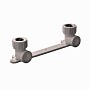 Угольник установочный двойной ПП 25-1/2'' PN 25 с внутренней резьбой серый