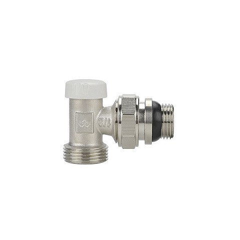 Клапан радиаторный VARMEGA VM10212 DN15x20 PN10 угловой настроечный G-1/2''х3/4'' еврокомус, с уплотнением штуцер купить в Ярославле | "Проконсим"