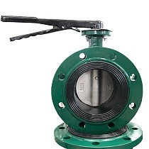 Затворы чугунные дисковые DN 50-150 PN 16 фланцевые с диском из нержавеющей стали рычаг GALA Тип.2123-G купить в Ярославле | "Проконсим"