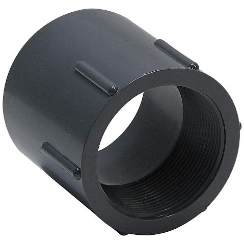 Муфта переходная НПВХ DN 32-1" PN 16 клеевая с внутренней резьбой черная Aquaviva FTH032C купить в Ярославле | "Проконсим"