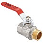 Кран латунный шаровой MVI BV.512 DN 15 PN 40 никелированный полнопроходной муфта-штуцер рычаг купить в Ярославле | "Проконсим"
