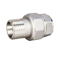 Американки латунные DN 15-50 PN 40 никелированные муфта-штуцер прямые LD Pride купить в Ярославле | "Проконсим"