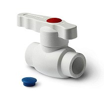Краны шаровые ПП DN 20-40 PN 25 стандартный проход белые Pro Aqua купить в Ярославле | "Проконсим"