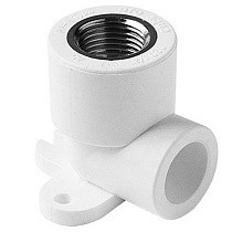 Угольник установочный ПП 20-1/2'' PN 25 с внутренней резьбой белый Pro Aqua PA28008P купить в Ярославле | "Проконсим"