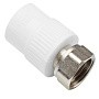 Муфта комбинированная ПП 20-1/2'' PN 25 с накидной гайкой белая VALFEX  купить в Ярославле | "Проконсим"