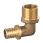Угольник латунный для PEX DN 16 с наружной резьбой 1/2'' под надвижную гильзу PLP купить в Ярославле | "Проконсим"