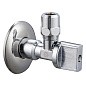 Кран латунный шаровой угловой MVI BV.464 DN 15-цанга 10 PN 10 наружная-M10 штуцер бабочка купить в Ярославле | "Проконсим"