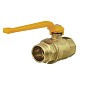 Кран латунный шаровой газовый 11Б27п DN40 PN40 рычаг муфта-штуцер БАЗ Standart купить в Ярославле | "Проконсим"