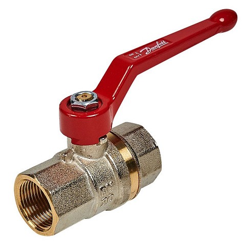 Кран латунный шаровой Danfoss с внутренней резьбой UNI ISO 7/1 DN 20 PN 40 065B8208 купить в Ярославле | "Проконсим"