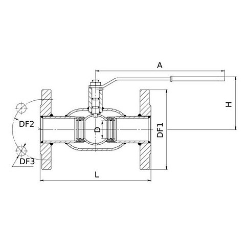 Кран стальной шаровой 11с32п DN 200-150 PN 25, фланцевый, 400мм, Breeze купить в Ярославле | "Проконсим"