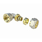 Угольник латунный для PEX труб 20-1/2'' PN 10 обжимной никелированный Valfex VF.352.N  купить в Ярославле | "Проконсим"