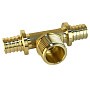 Тройник латунный для PEX труб 16-1/2''-16 PN 16 S-2,2мм под надвижную гильзу Valfex VF.433.AF купить в Ярославле | "Проконсим"