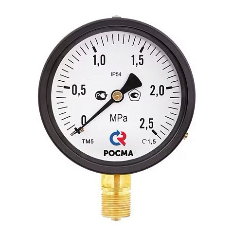 Манометр общетехнический Росма ТМ-510Р.00, до 0,16МПа M20x1,5, 100мм, радиальное присоединение, класс точности 1.5, IP54 купить в Ярославле | "Проконсим" Манометр общетехнический Росма ТМ-510Р.00, до 0,16МПа M20x1,5, 100мм, радиальное присоединение, класс точности 1.5, IP54 купить в Ярославле | "Проконсим"