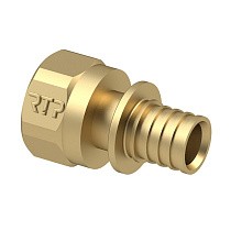 Муфты латунные для PEX труб DN 16-40 PN 16 под надвижную гильзу с внутренней резьбой РосТурПласт купить в Ярославле | "Проконсим"