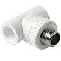Тройник комбинированный ПП 32-1/2'' PN 25 с наружной резьбой белый Pro Aqua PA25015 купить в Ярославле | "Проконсим"