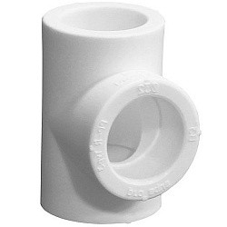 Акция! Тройник переходной ПП 63-50-63 PN 25 белый PlasticPro  (251440176) со склада Проконсим в Ярославле