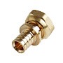 Муфта латунная для PEX труб 16-3/4'' под надвижную гильзу c накидной гайкой MVI SF.624.0405