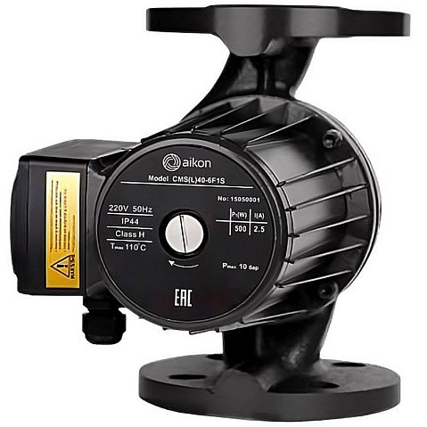 Насос циркуляционный PN 10,L 220, 500Вт 1х220В с мокрым ротором AIKON CMS(L)32-12F1S 1 скорость с квадратными фланцами, 110гр. купить в Ярославле | "Проконсим"