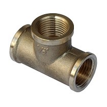 Тройники латунные DN 15-50 PN 40 муфта-муфта-муфта купить в Ярославле | "Проконсим"