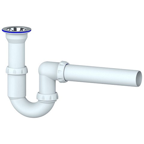 Сифон для умывальника Unicorn Y110, 40х40 прямой отвод, 1 1/2'' х40 чаша из нержавеющей стали купить в Ярославле | "Проконсим"
