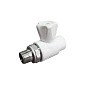 Кран шаровой для радиатора ПП 20-1/2'' PN 25 прямой с американкой белый VALFEX  купить в Ярославле | "Проконсим"