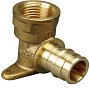 Угольник латунный для PEX труб 16-1/2'' PN 10 OP под надвижную гильзу с внутренней резьбой ONE PLUS купить в Ярославле | "Проконсим"