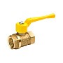 Кран латунный шаровой газовый 11Б27п DN40 PN40 рычаг муфта-муфта БАЗ Standart купить в Ярославле | "Проконсим"
