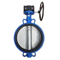 Затворы поворотные дисковые DN 200-300 PN 16(10) межфланцевые диск из нержавеющей стали с редуктором купить в Ярославле | "Проконсим"