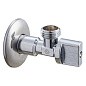 Кран латунный шаровой угловой MVI BV.464 DN 15-15 PN 10 хромированный штуцер бабочка купить в Ярославле | "Проконсим"
