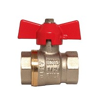 Краны латунные шаровые DN 15-25 PN 25 бабочка муфта-муфта SGL prof купить в Ярославле | "Проконсим"
