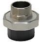 Муфта разборная НПВХ DN 32-1" PN 16 клеевая с наружной латунной резьбой черная Aquaviva AQVBND32M купить в Ярославле | "Проконсим"