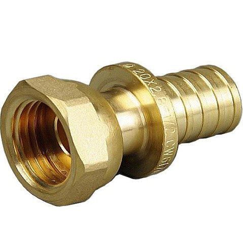 Муфта латунная для PEX труб 16-3/4'' PN 10 под надвижную гильзу ONE PLUS купить в Ярославле | "Проконсим"