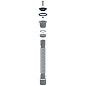 Сифон гофрированный Unicorn D220, 40х50 гибкий отвод, 1 1/2'' х40 чашка из нержавеющей стали, 800мм купить в Ярославле | "Проконсим"