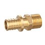 Муфта латунная для PEX DN 16 с наружной резьбой 1/2'' под надвижную гильзу PLP купить в Ярославле | "Проконсим"