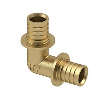 Угольники латунные для PEX-PEX труб DN 16-40 PN 16 под надвижную гильзу РосТурПласт купить в Ярославле | "Проконсим"