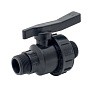 Кран шаровый ПЭ резьбовой НР-НР DN 1 1/2'' PN 10