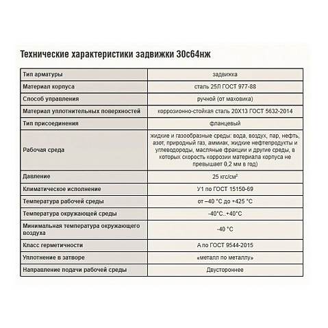 Задвижка стальная 30с64нж DN 250 PN 25 фланцевая L=450мм класс ''А'' САЗ АВАНГАРД купить в Ярославле | "Проконсим"