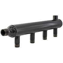 Коллектор распределительный стальной DN 25 PN 16 вход 15-15 2 выхода НР 1/2'' выход под кран Маевского, универсальный PLP купить в Ярославле | "Проконсим"